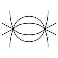 Dipole electric field icon