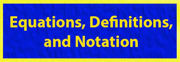 Equations, definitions, and notation icon