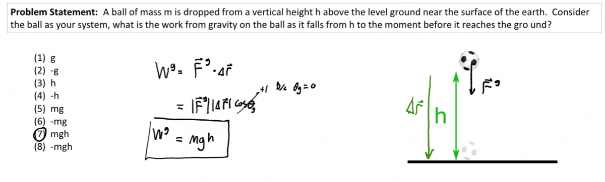 Ball falling worksheet solution
