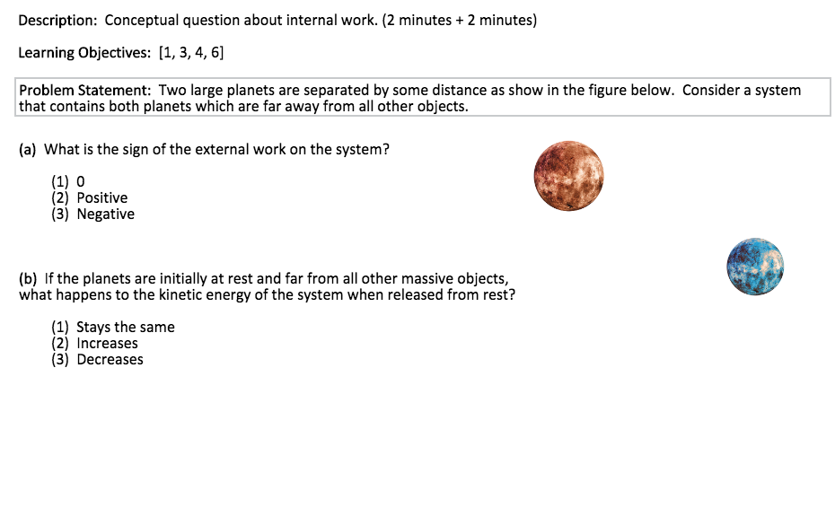 Two large planets worksheet