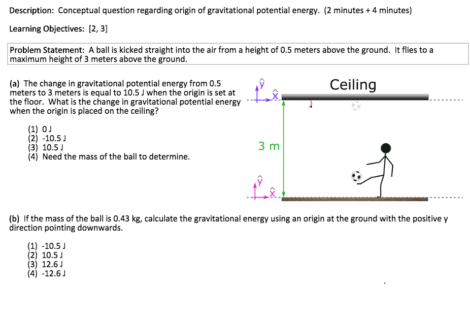Gravitational potential energy worksheet