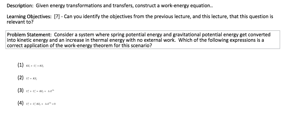 Consider a system worksheet