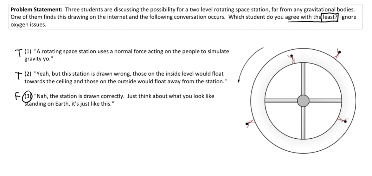Space station worksheet solution