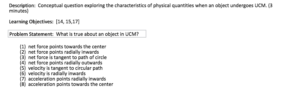 Uniform circular motion worksheet