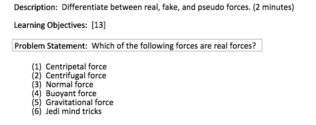 Real forces worksheet
