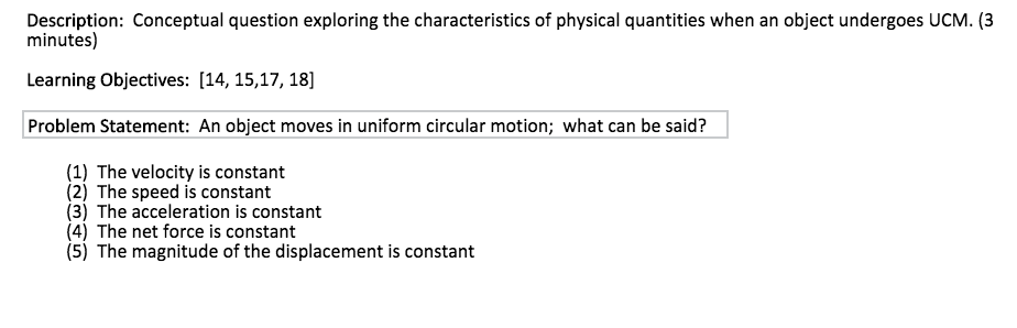 UCM Physical qualities worksheet